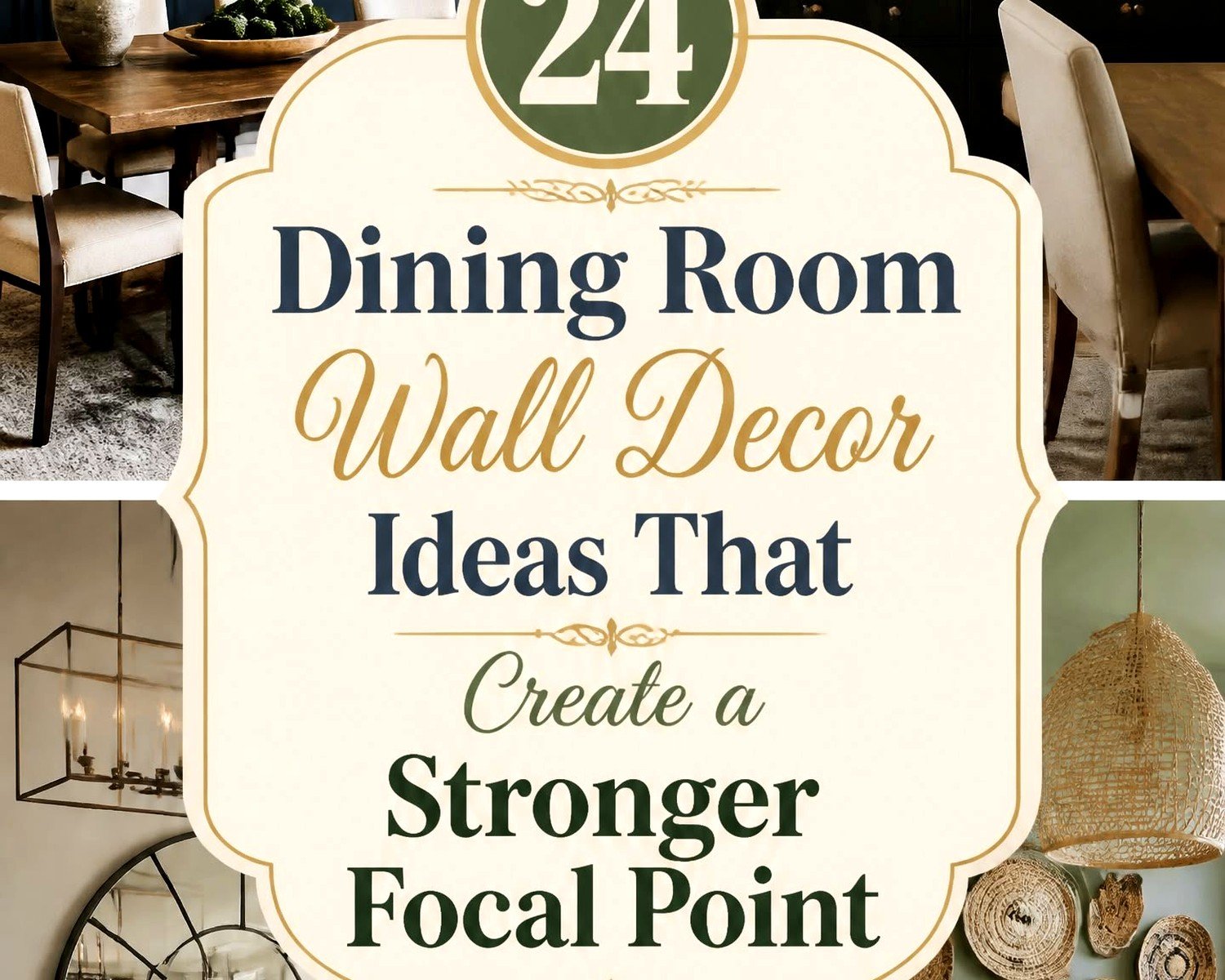 Farmhouse Dining Room Wall Art: Rustic Eating Space Decor