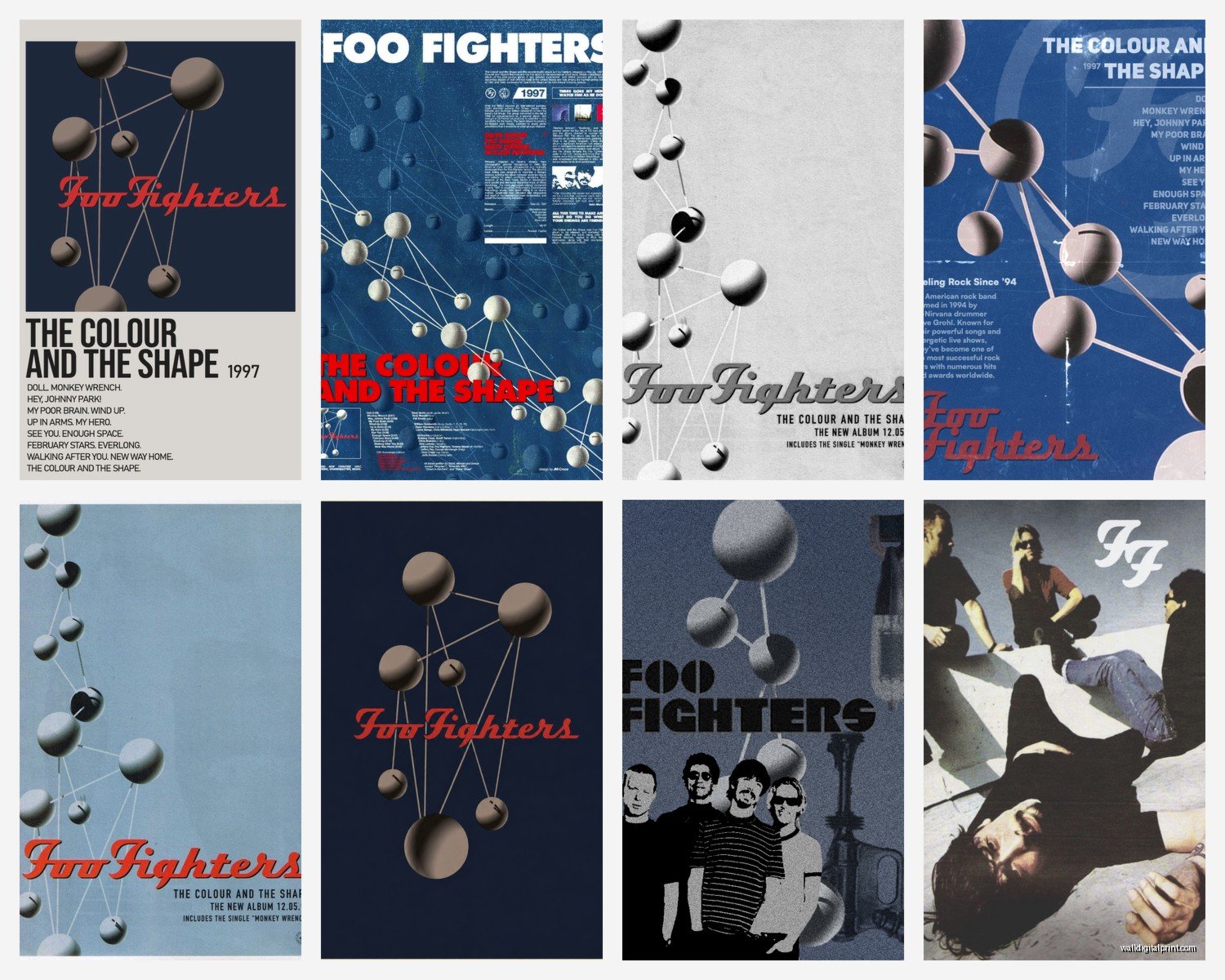 Foo Fighters Wall Art: Rock Band Dave Grohl Music Decor