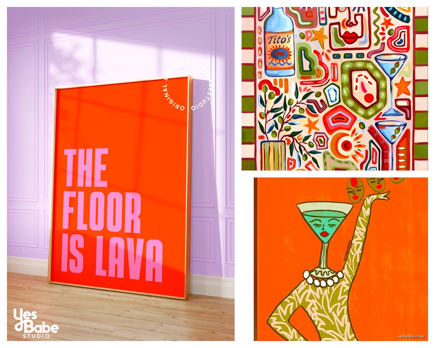 Funky Wall Art: Bold Quirky Eclectic Fun Designs