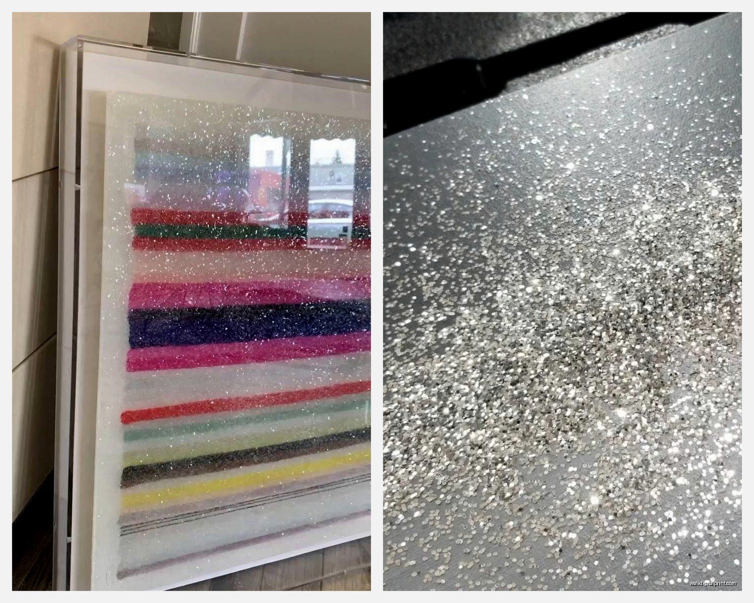 Glitter Wall Art: Sparkle Shimmer Glamorous Shiny Designs