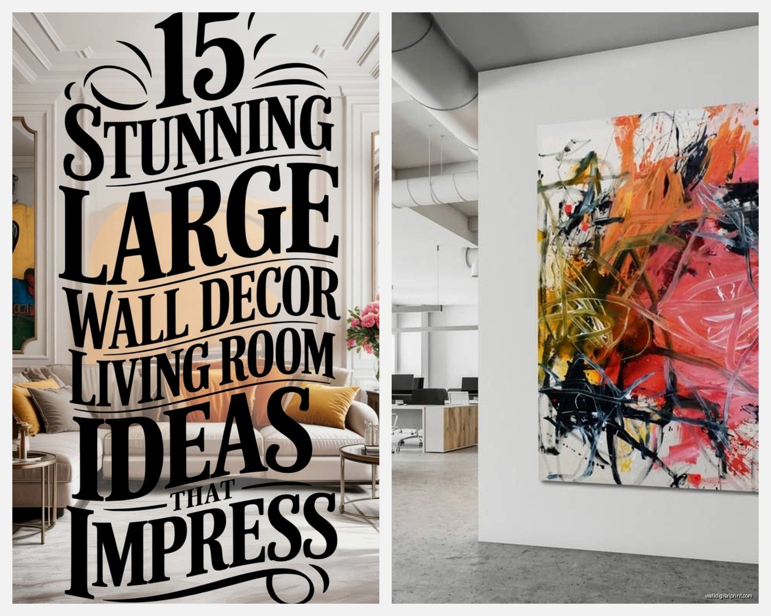 Great Big Wall Art: Enormous Oversized Statement Pieces