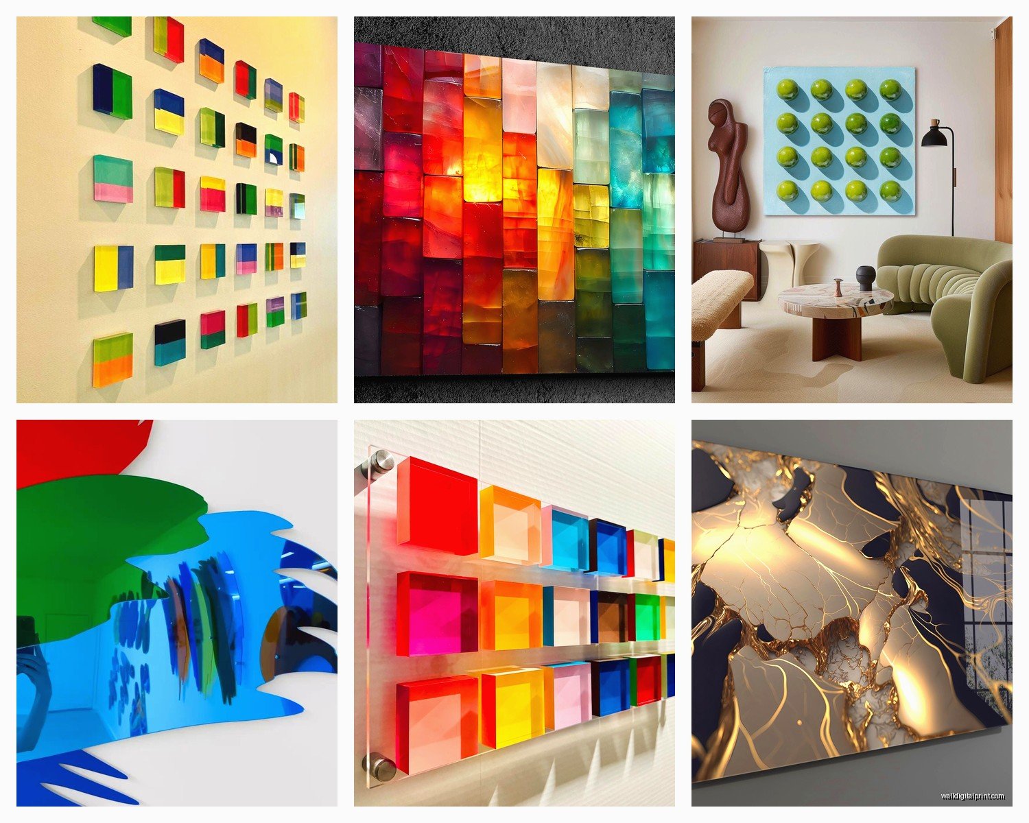 High Gloss Acrylic Wall Art: Shiny Reflective Plexiglass