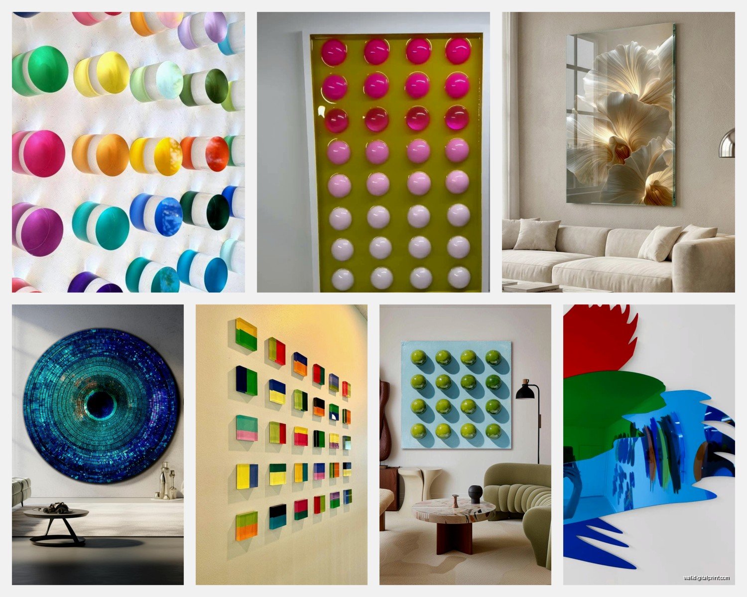 High Gloss Acrylic Wall Art: Shiny Reflective Plexiglass