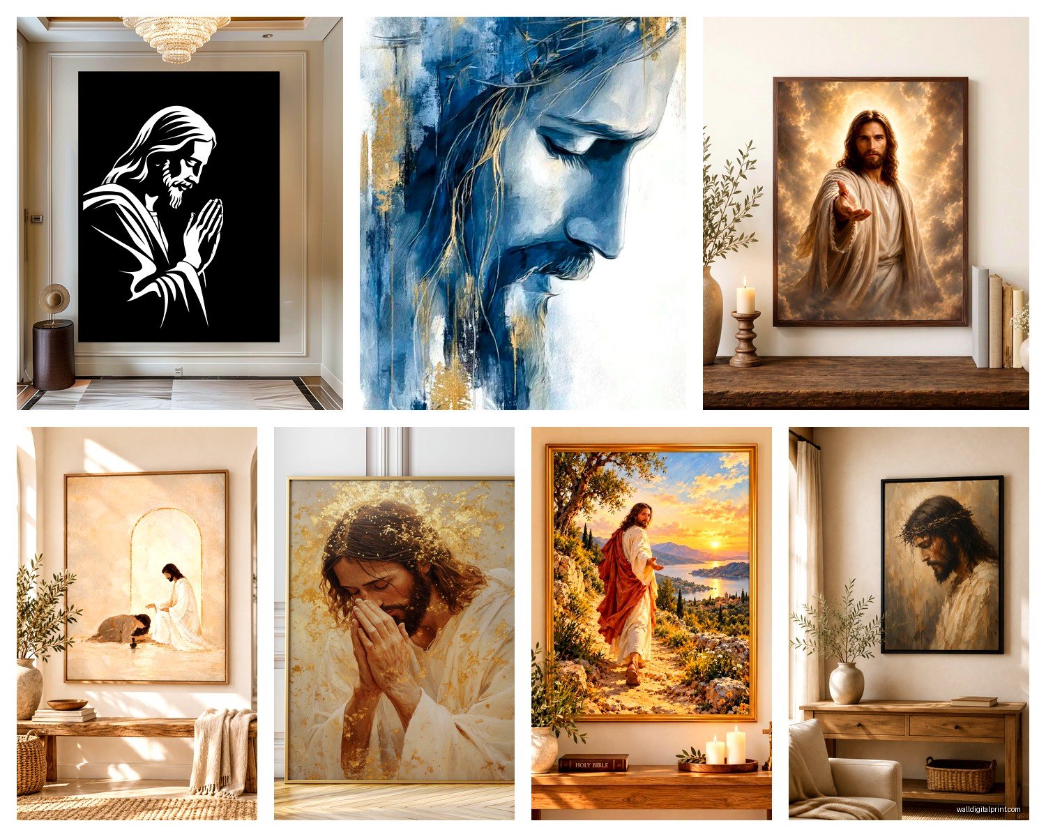 Jesus Wall Art: Christian Religious Savior Faith Decor