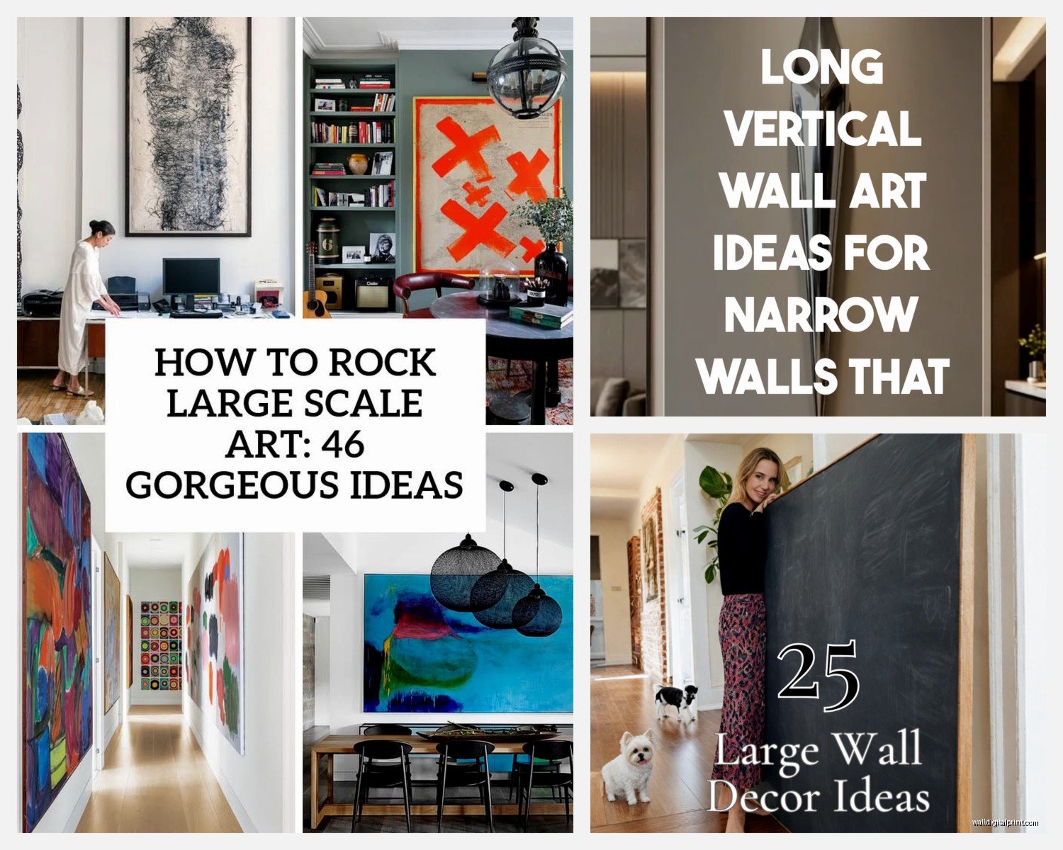 Large Vertical Wall Art: Oversized Tall Portrait Pieces