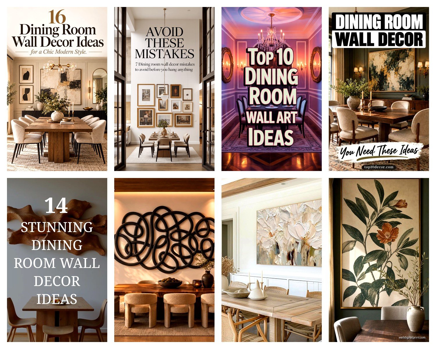 Large Wall Art for Dining Room: Oversized Eating Space Pieces