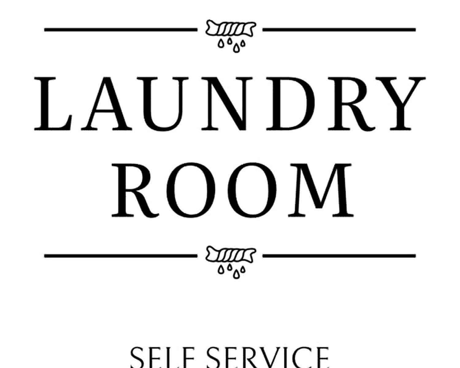 Laundry Sign Wall Art: Wash Dry Fold Utility Room Decor