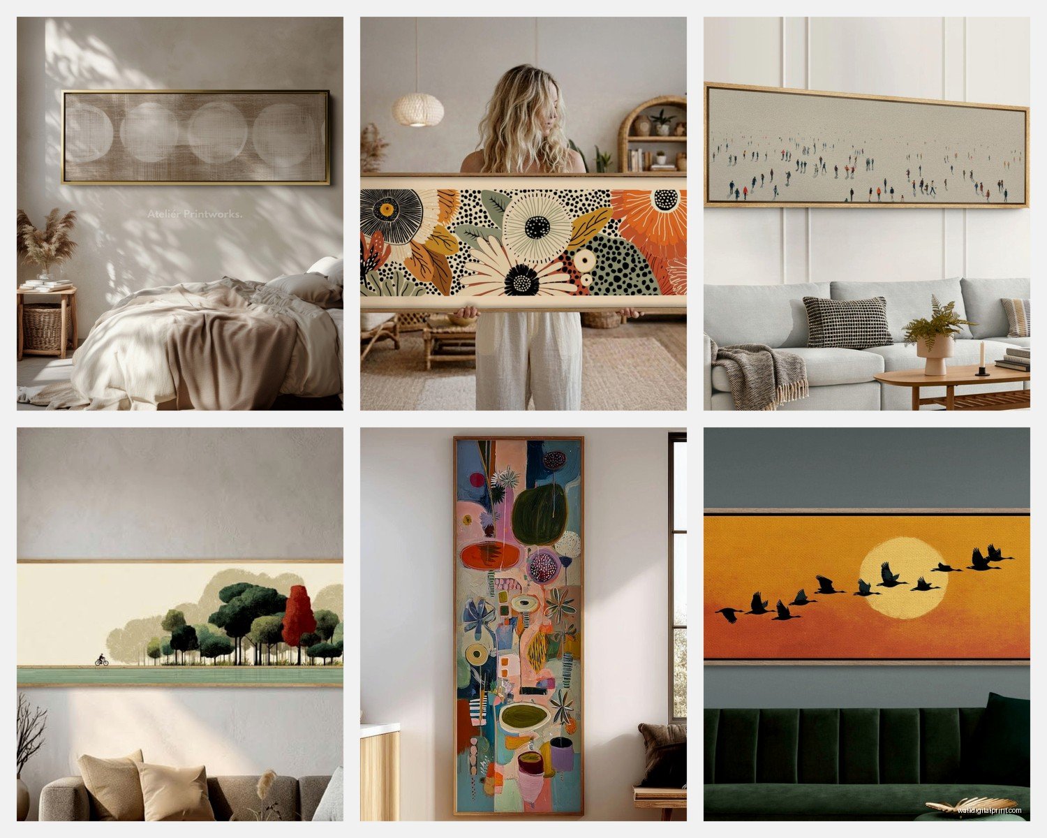 Long Horizontal Wall Art: Wide Panoramic Landscape Format