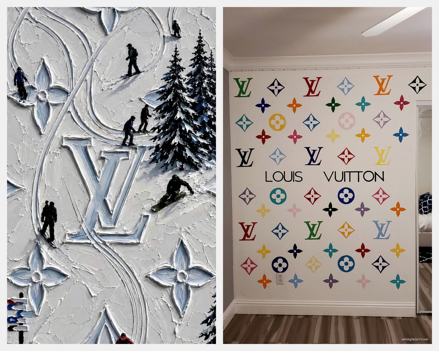 Louis Vuitton Wall Art: Luxury Fashion Brand Designer Logo