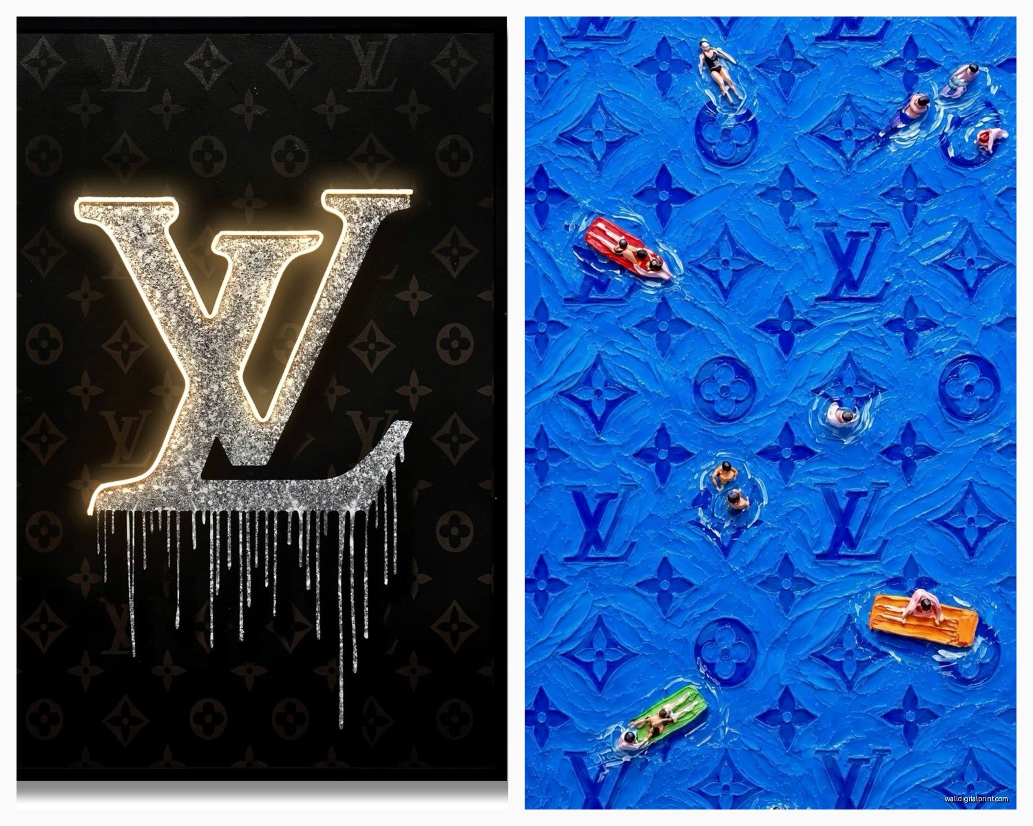 Louis Vuitton Wall Art: Luxury Fashion Brand Designer Logo