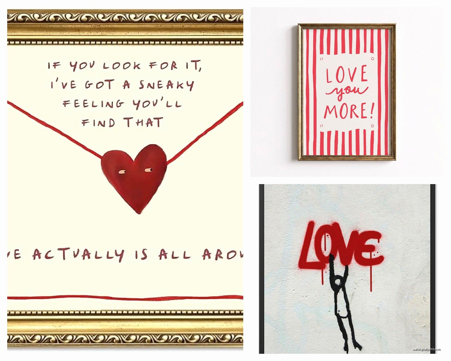Love Wall Art: Romance Heart Valentine Relationship Decor
