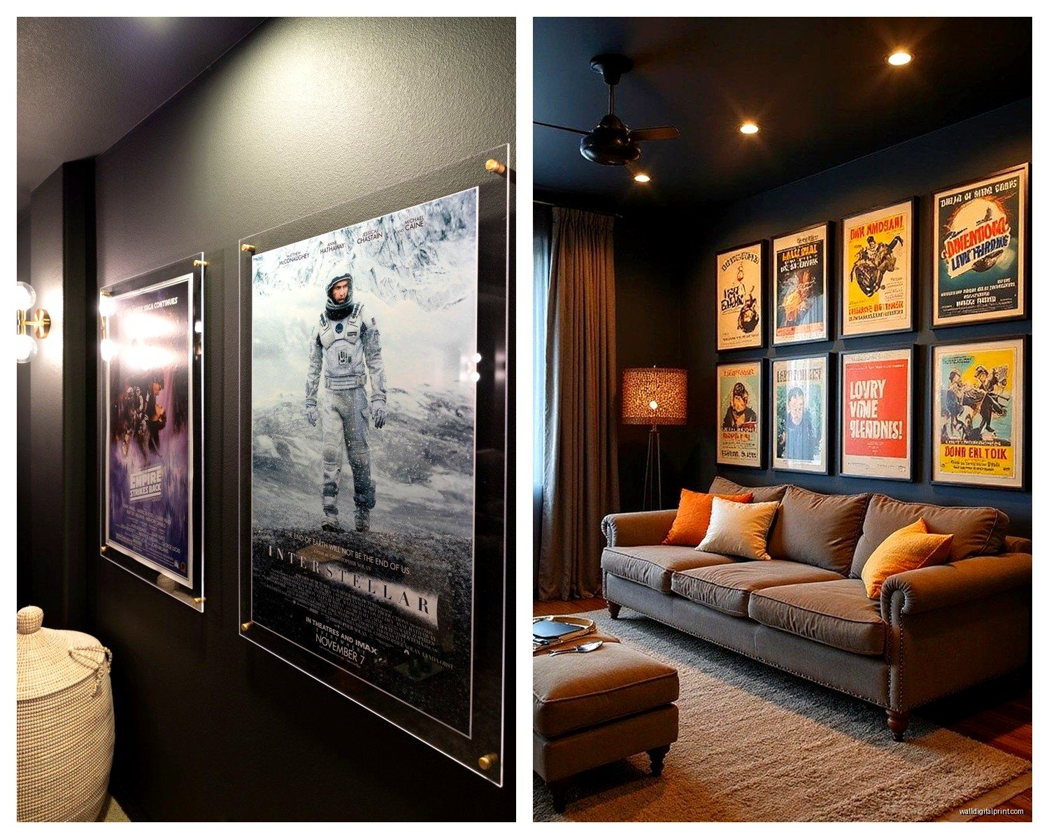 Media Room Wall Art: Home Theater Movie Watching Space