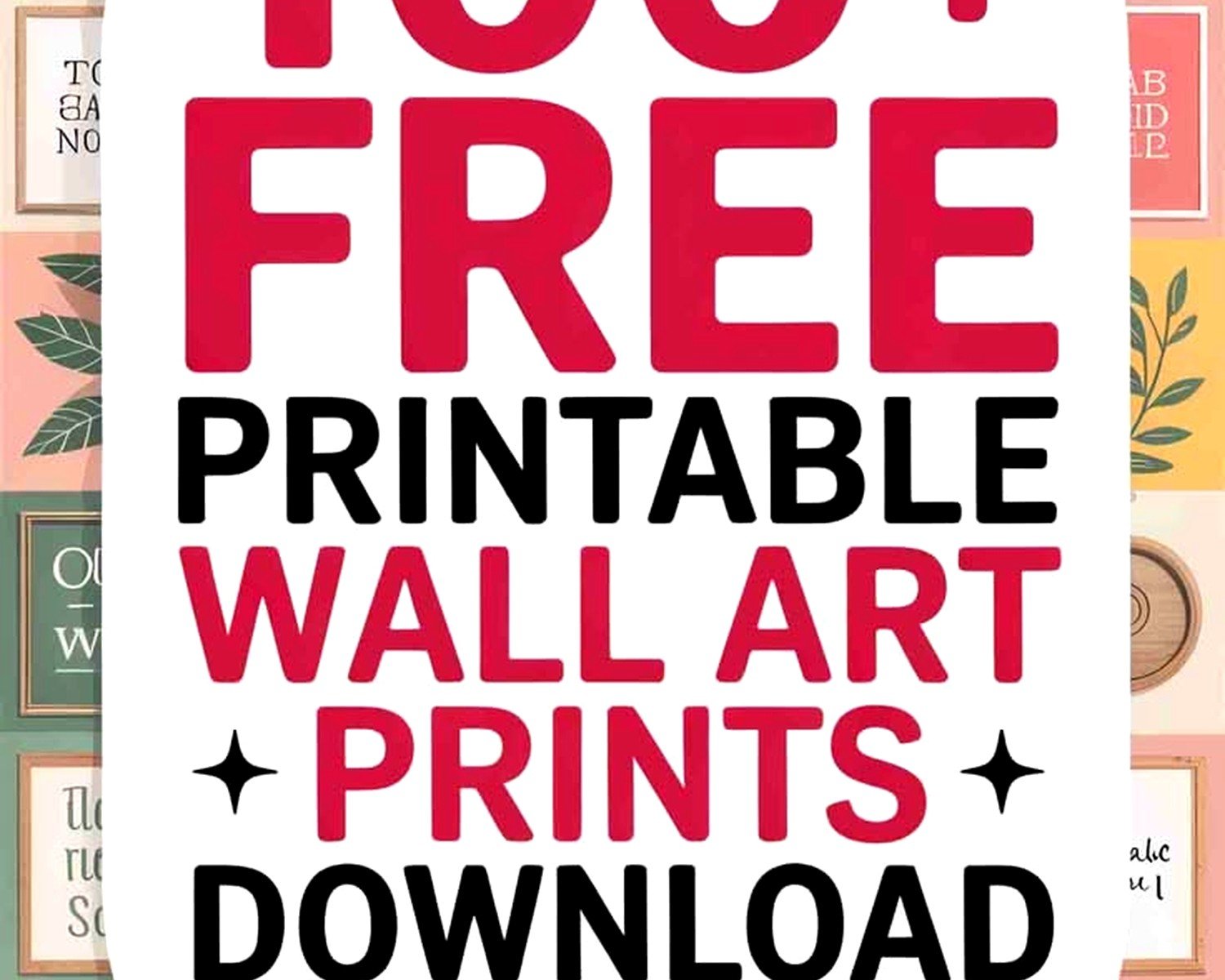 Minimal Wall Art Printable: Free Simple Clean Downloads