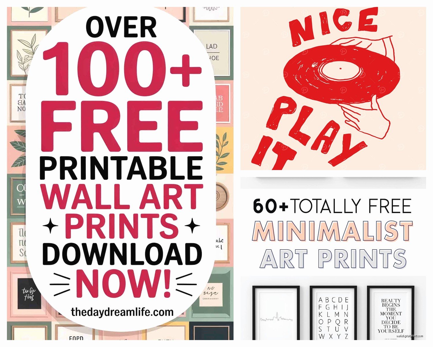 Minimal Wall Art Printable: Free Simple Clean Downloads