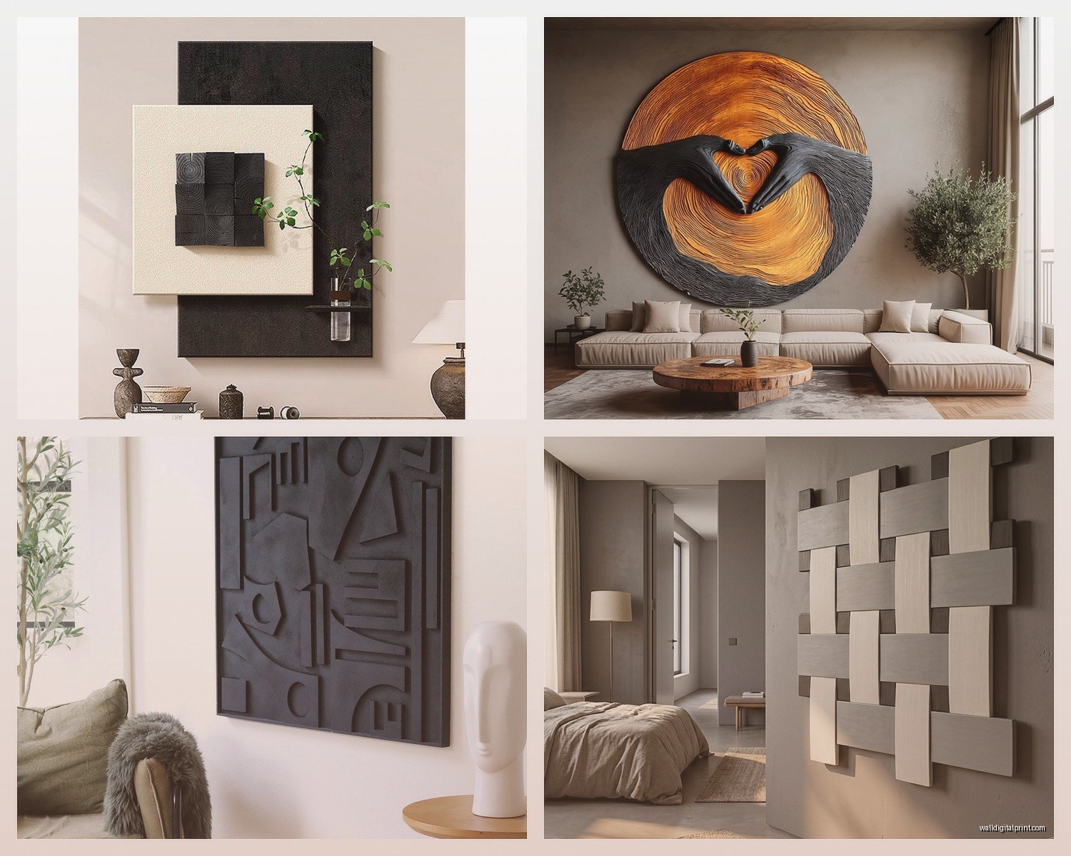 Modern 3D Wall Art: Contemporary Dimensional Relief Designs
