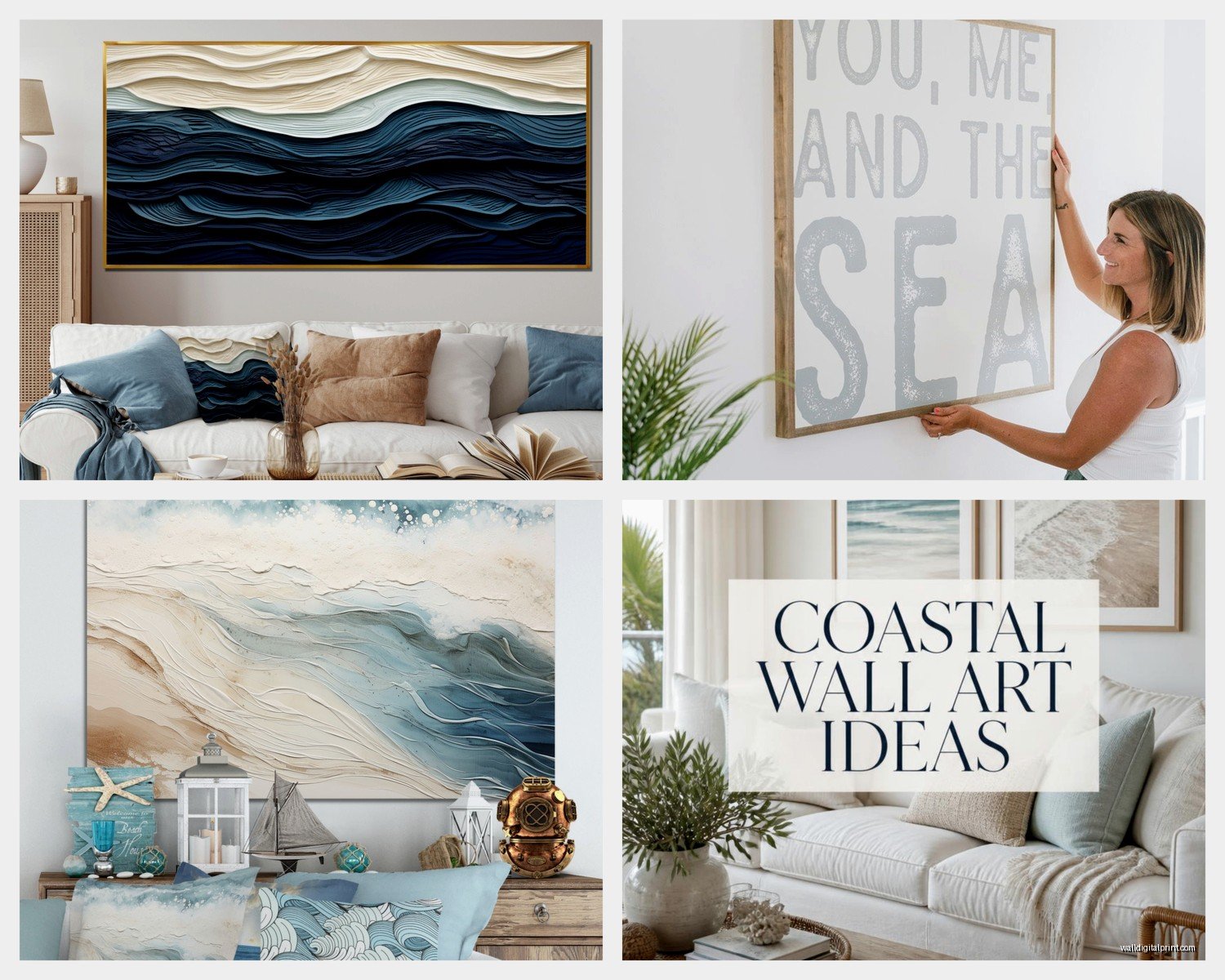 Nautical Wall Art for Living Room: Maritime Main Space Decor