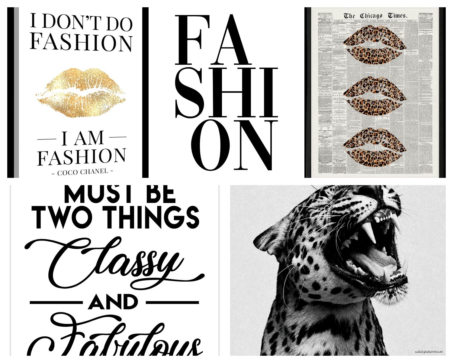 Printable Fashion Wall Art: Free Style Downloads