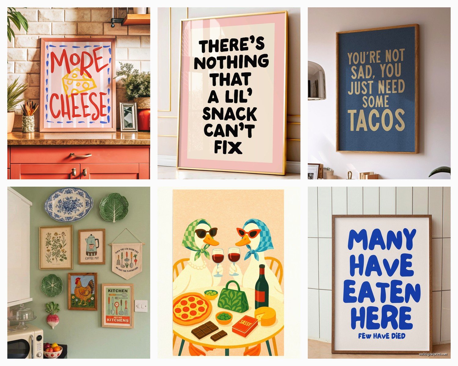 Quirky Kitchen Wall Art: Eccentric Fun Cooking Space Decor