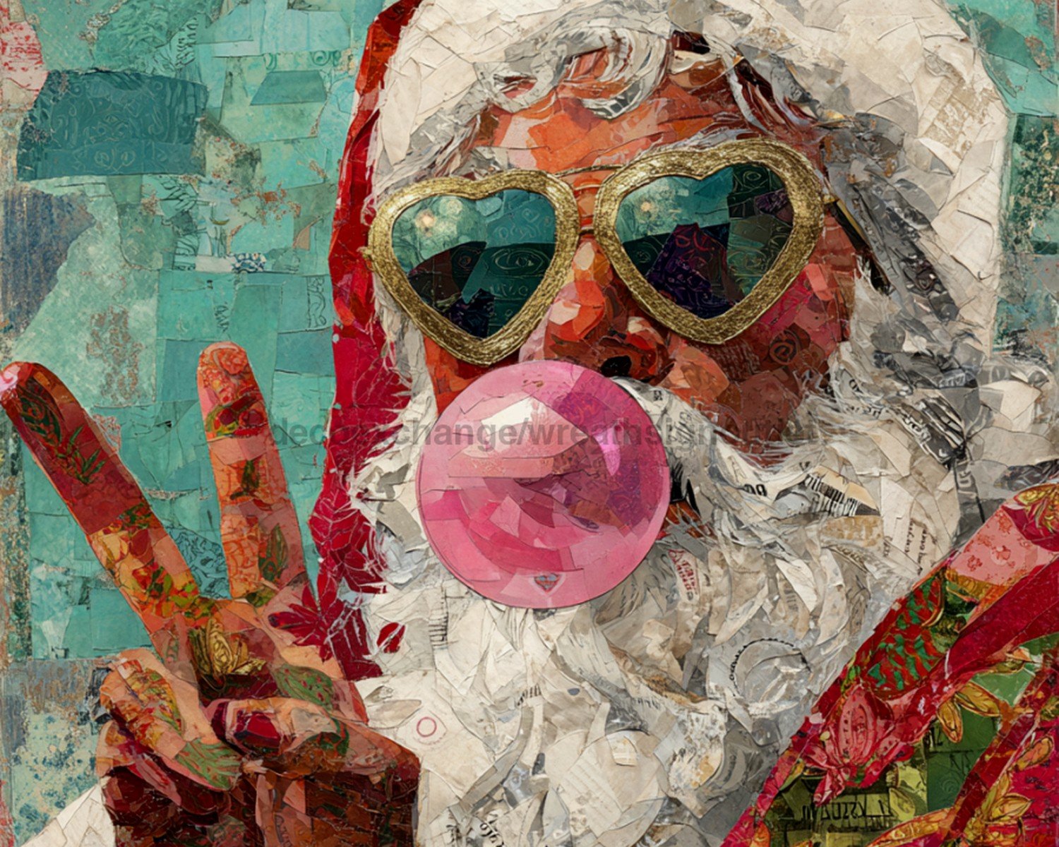 Santa Wall Art: Christmas Father St Nicholas Holiday