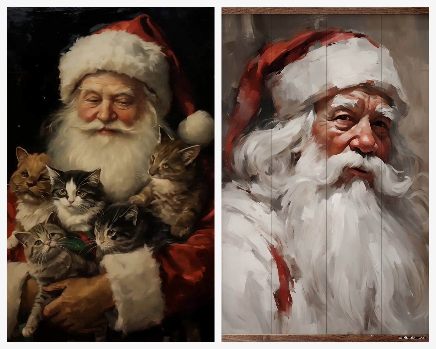 Santa Wall Art: Christmas Father St Nicholas Holiday