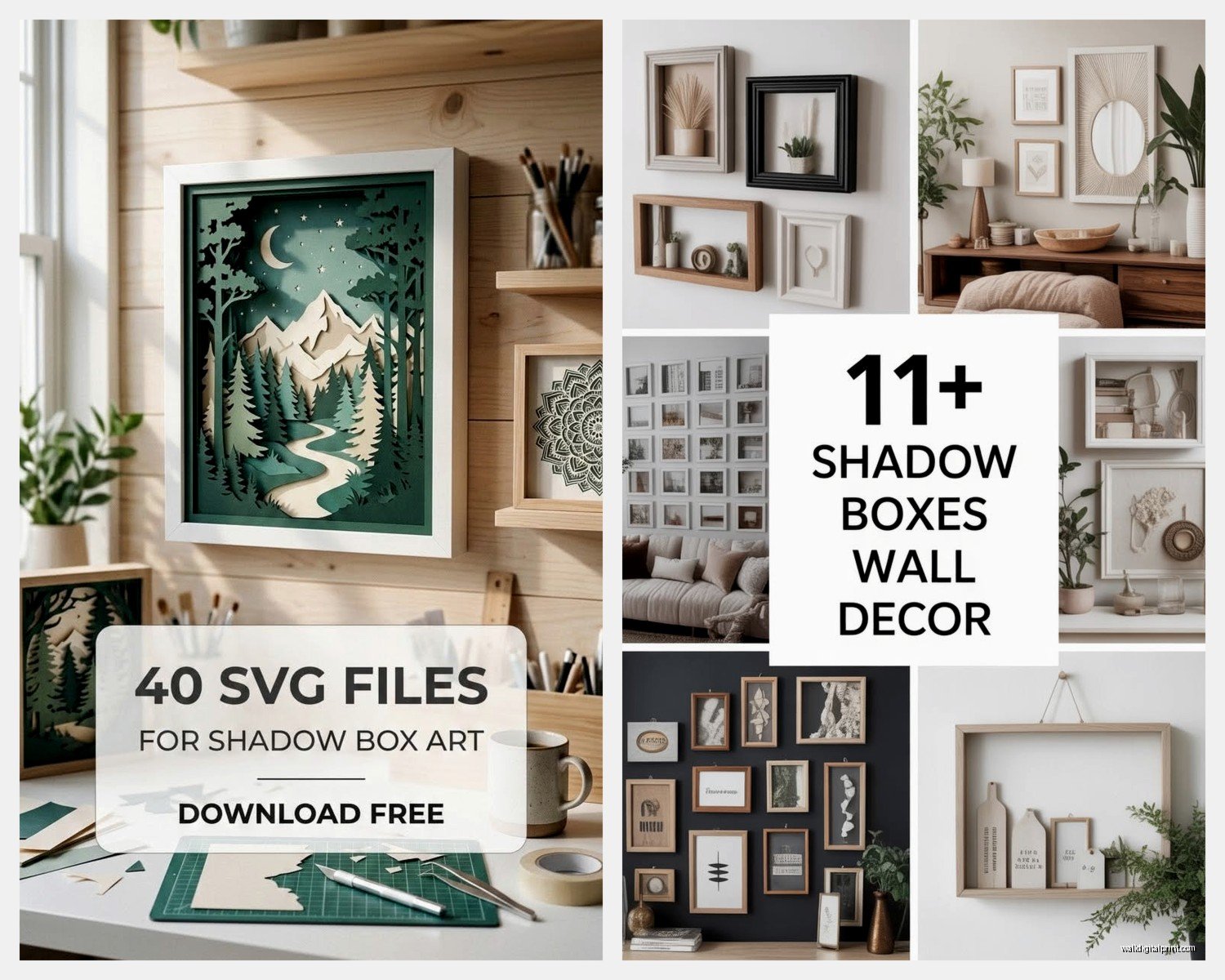Shadow Box Wall Art: Deep Frame Dimensional Display