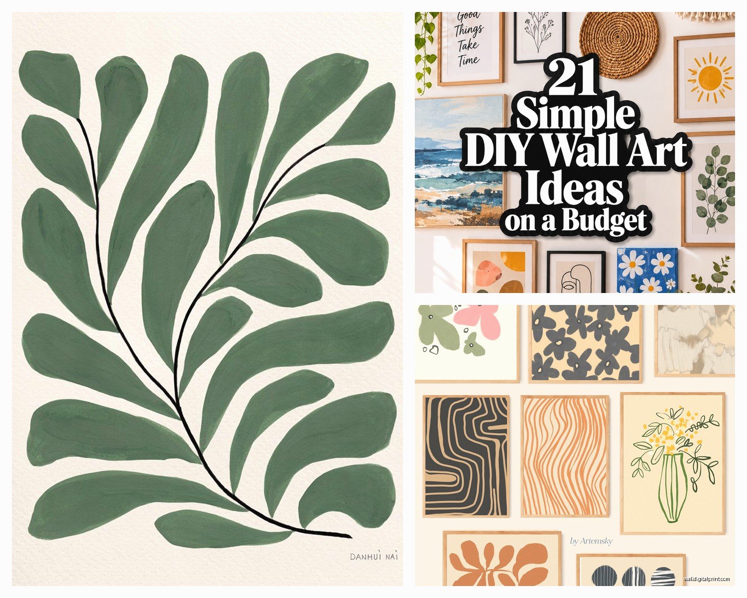 Simple Wall Art: Uncomplicated Easy Minimalist Designs
