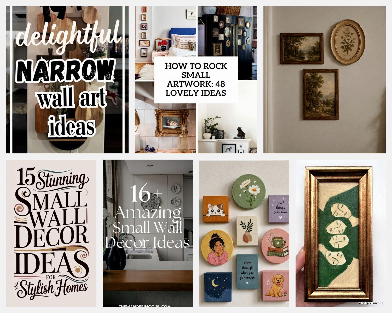 Small Wall Art: Compact Accent Mini Gallery Pieces