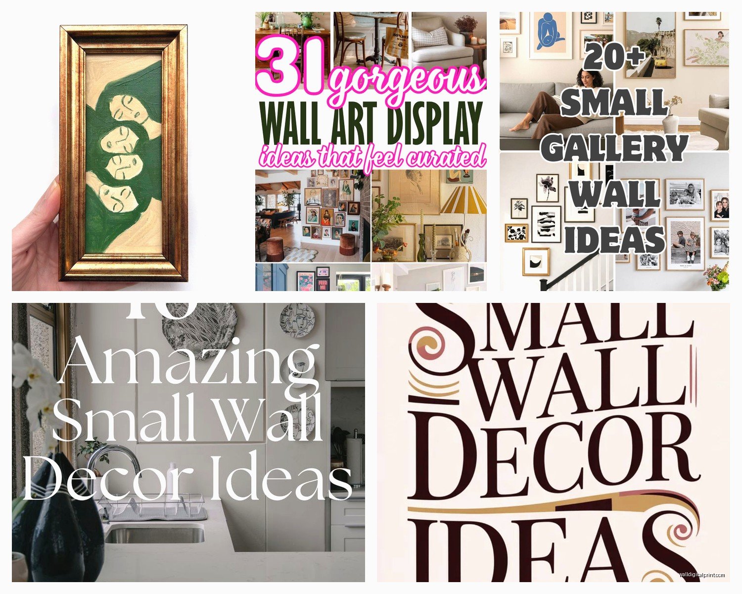 Small Wall Art: Compact Accent Mini Gallery Pieces