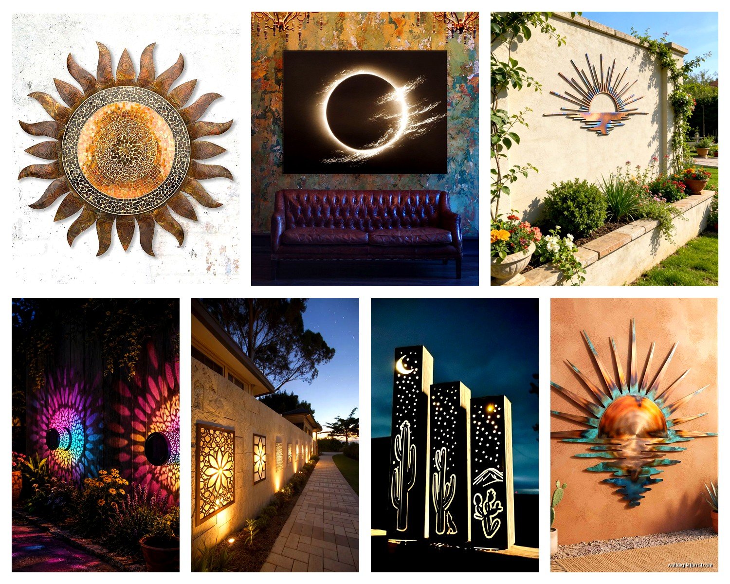 Solar Wall Art: Sun Powered Light-Up Eco Decor
