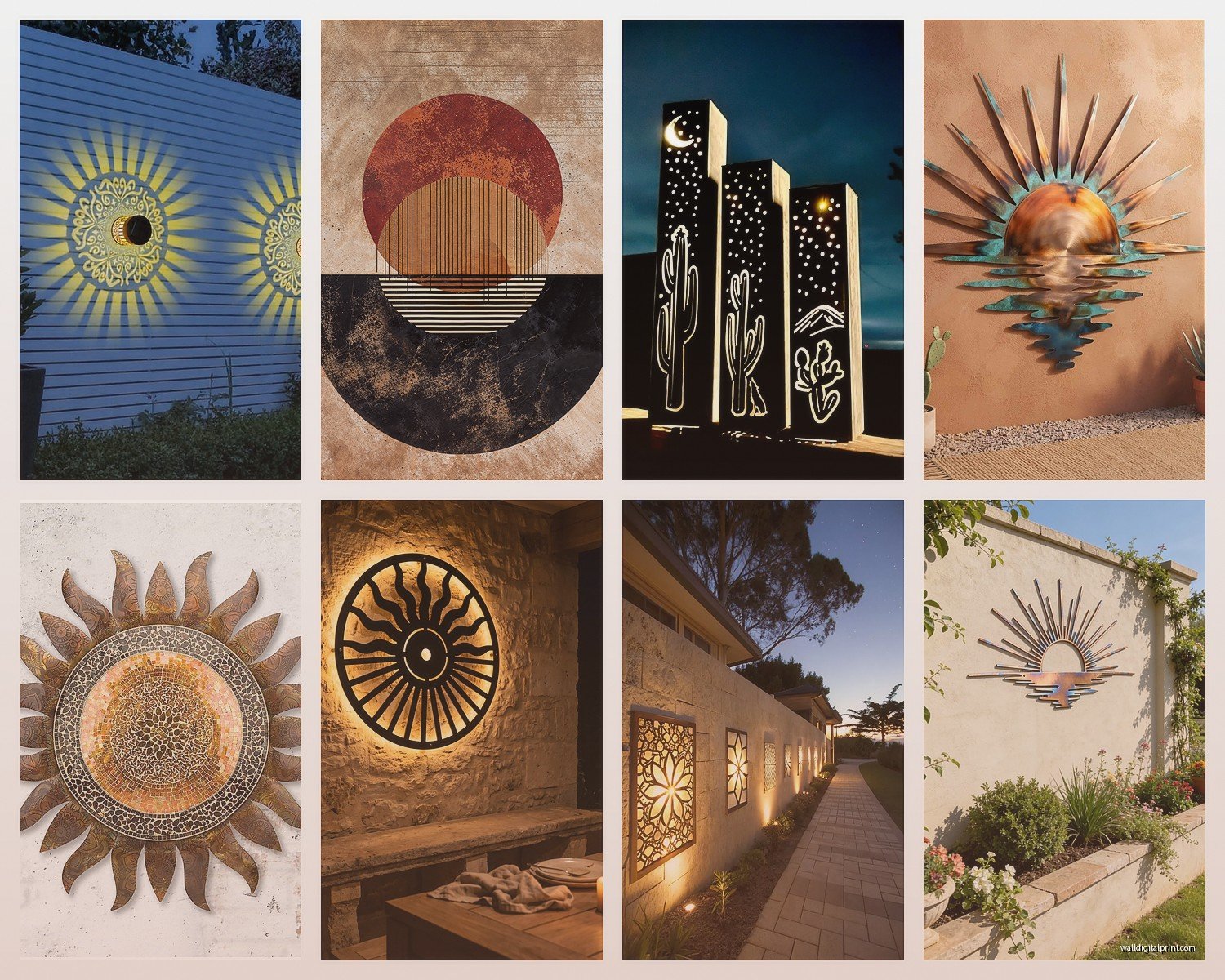 Solar Wall Art: Sun Powered Light-Up Eco Decor