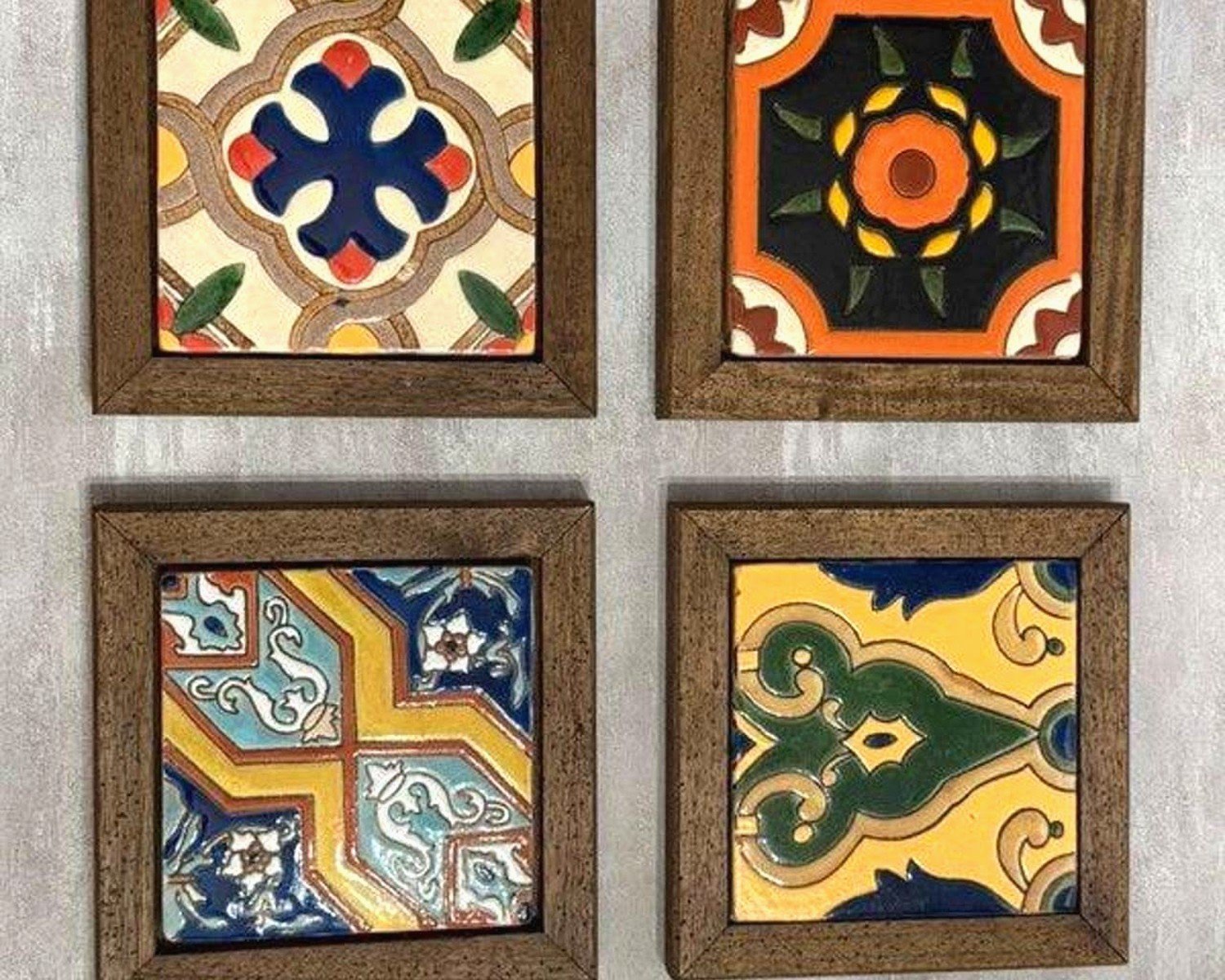 Talavera Wall Art: Mexican Ceramic Tile Colorful Pottery