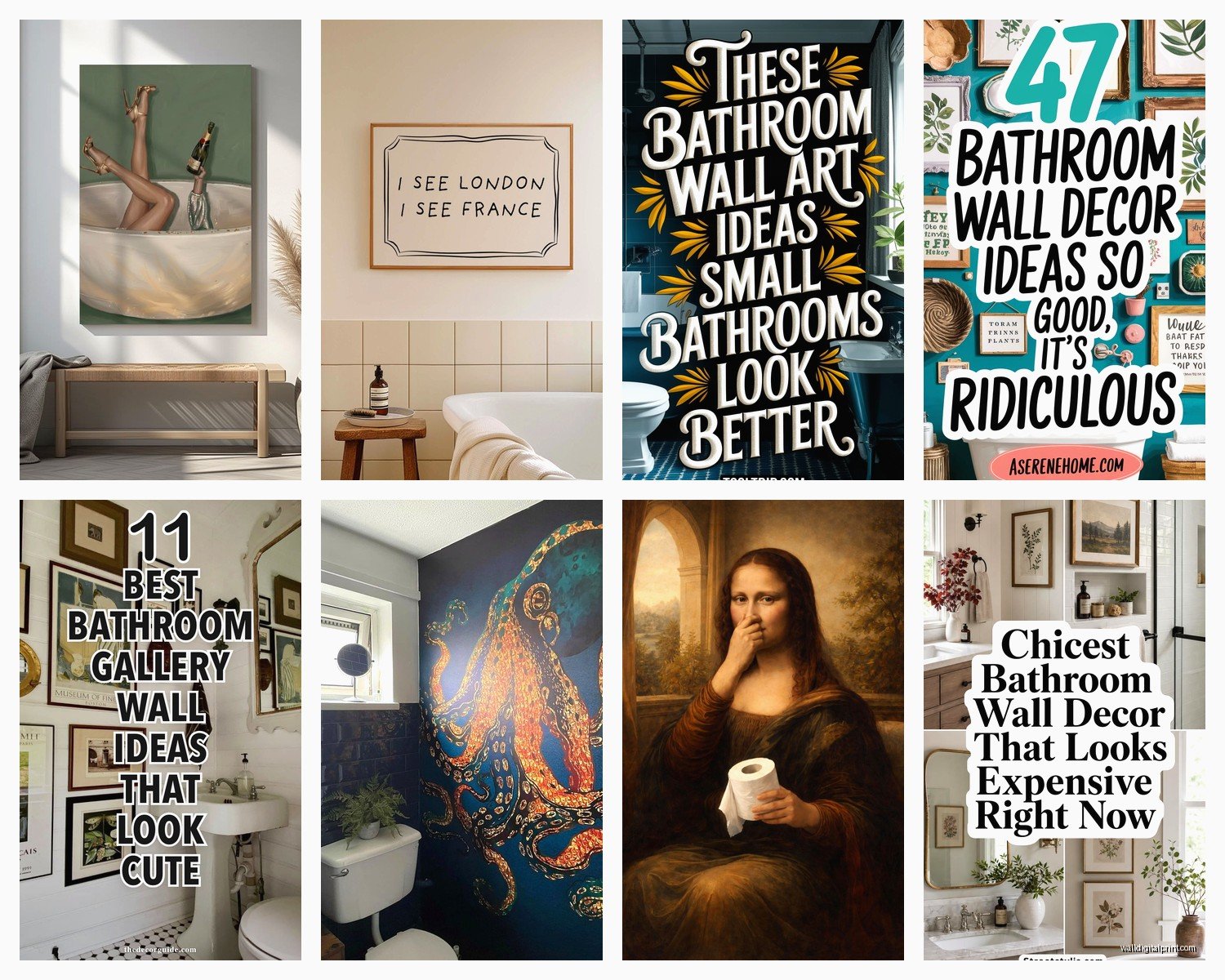 Unique Bathroom Wall Art: One-of-a-Kind Bath Space Decor