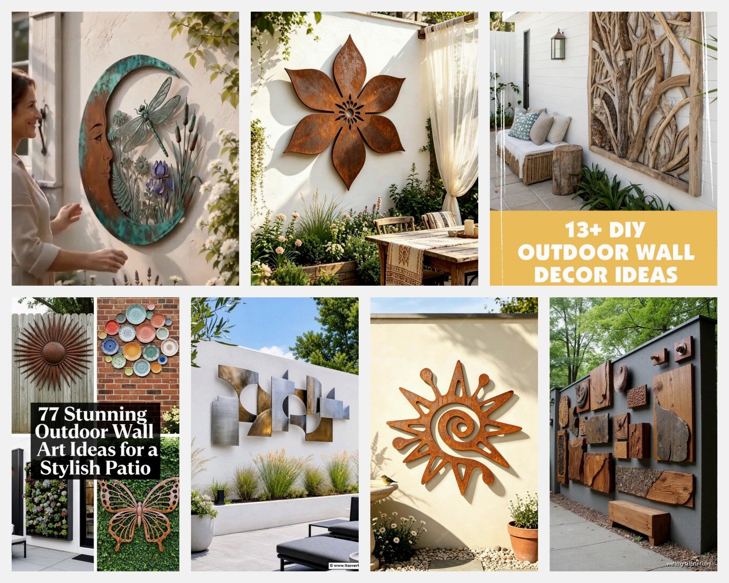 Unusual Outdoor Wall Art: Unique Garden Yard Conversation Pieces