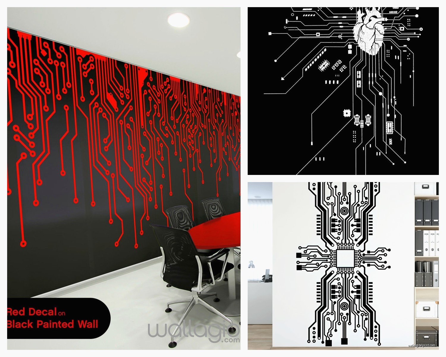 V1 Tech Wall Art: Digital Technology Modern Brand