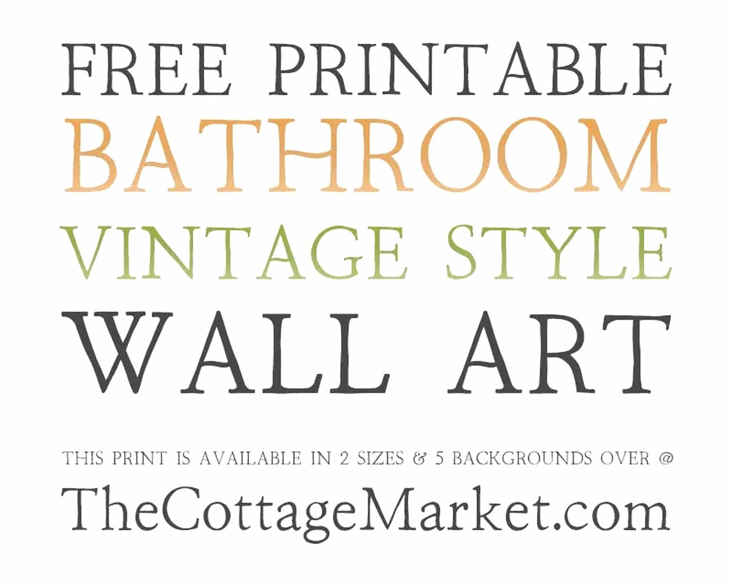 Vintage Bathroom Wall Art: Retro Antique Bath Decor