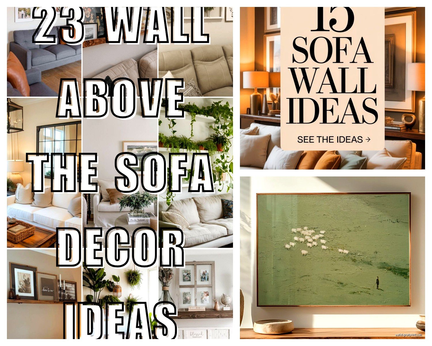 Wall Art Above Sofa: Couch Arrangement & Sizing Guide
