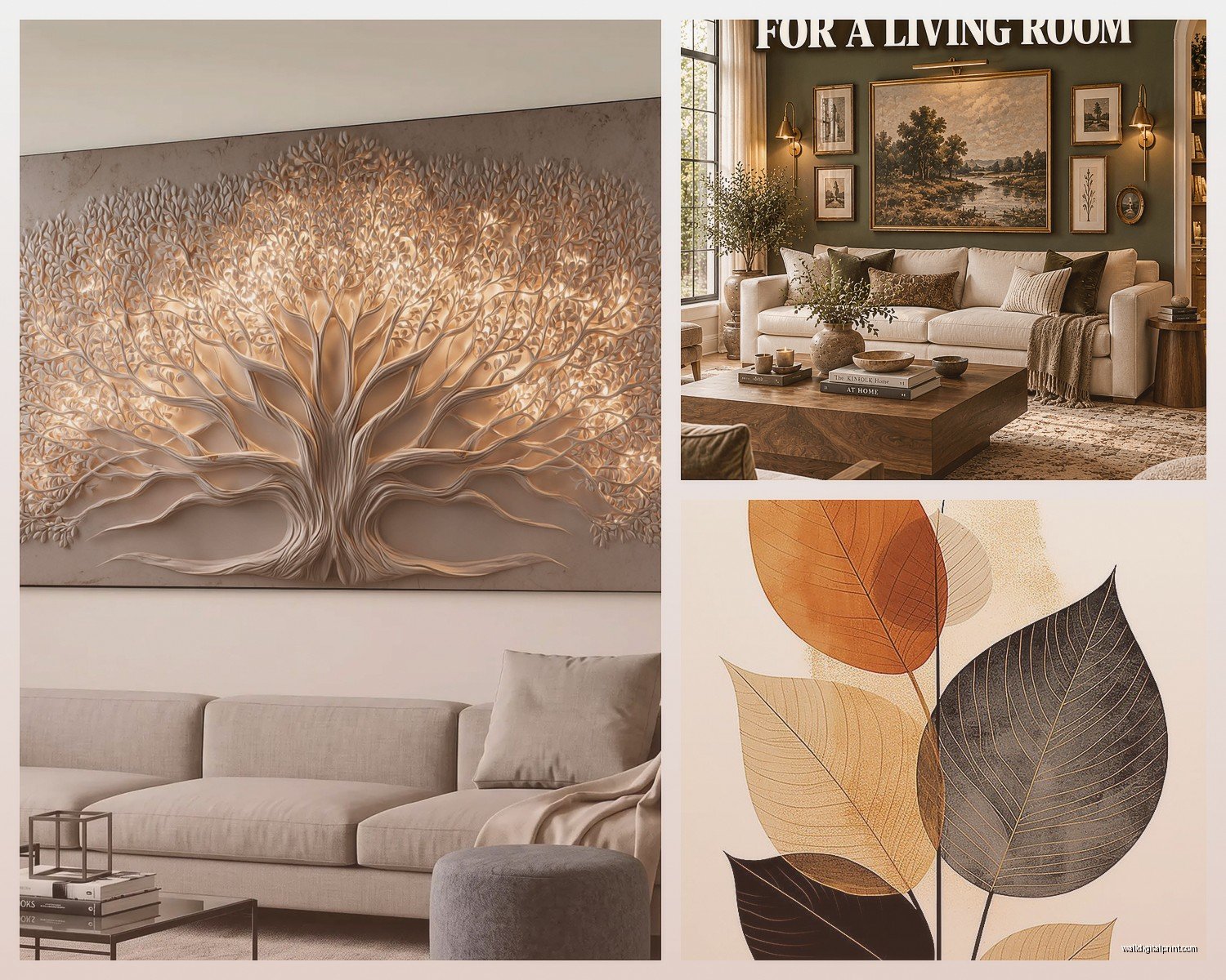 Wall Art Designs for Living Room: Main Space Creative Ideas