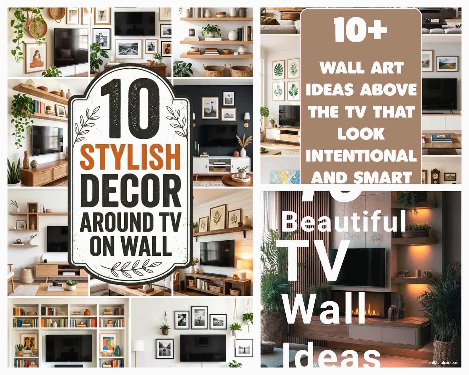 Wall Art for TV Wall: Media Console Display Integration