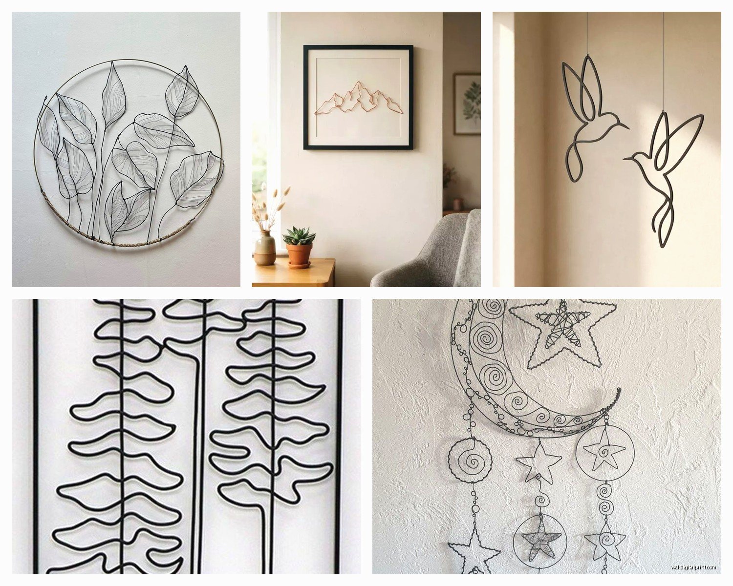 Wire Wall Art: Metal Line Sculpture Minimalist Designs